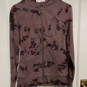 Lululemon Scuba Zip Up Hoodie Purple Tie Dye Size 4